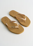 Syra dragonfly flip-flops GRIGIO GUN METALGOLD Woman image number 1