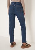 Pantaloni Katej-P in denim con dettagli in ecopell DENIM MEDIUM DENIM Donna immagine n. 4