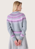 Cardigan Chica fantasia norvegese GRIGIO LIGHT GREY Donna immagine n. 3