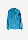 Camicia Alessia in satin MARRONEVERDE GARDENAZZURO AZZURRO Donna immagine n. 6