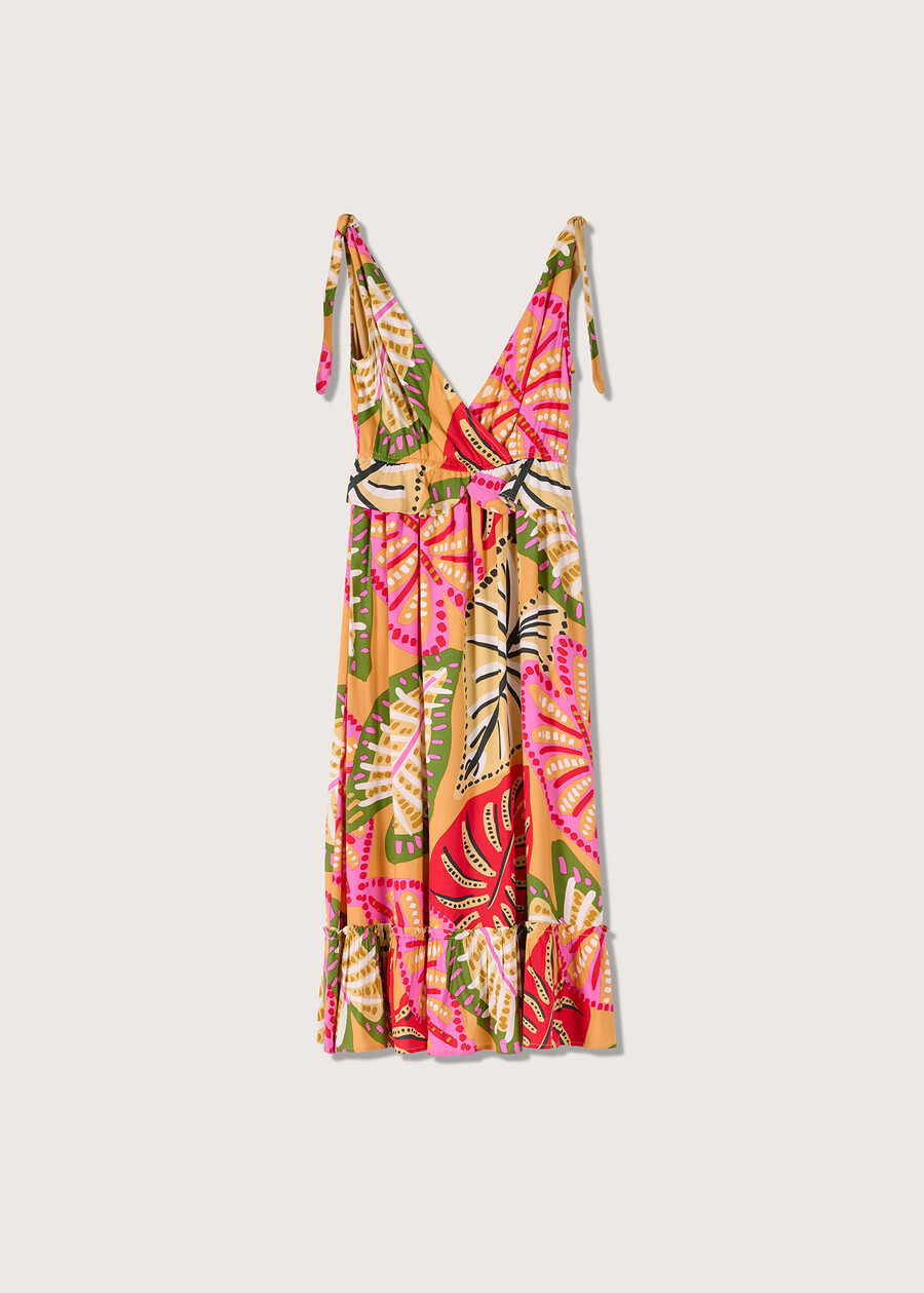 Ankur 100% viscose dress ARANCIO SUNRISE Woman , image number 4