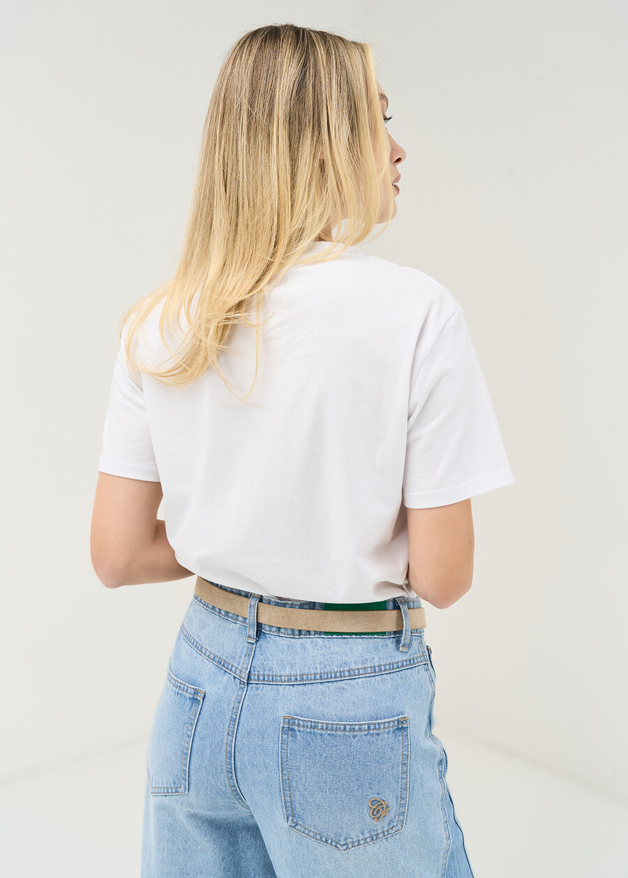 T-shirt Sonney in cotone I Love BIANCO WHITE Donna , immagine n. 3