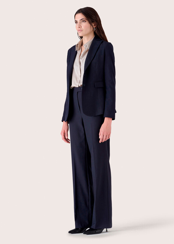 Pantalone Giorgia in tessuto tecnico BLU Donna null