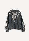 Maglia Mamy con motivo ricamato GRIGIO GREY Donna immagine n. 5