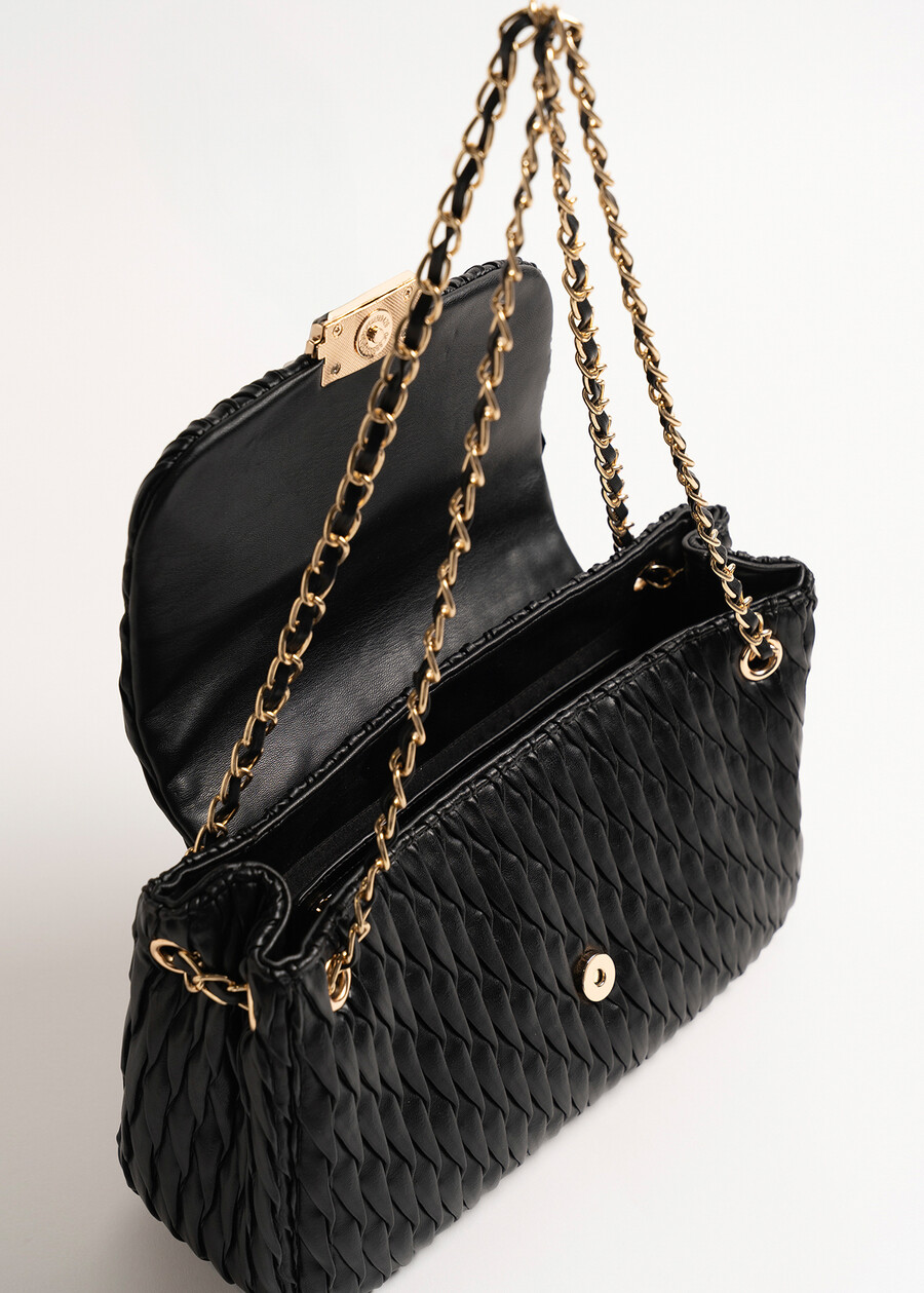 Pochette Babes Big trapuntata NERO BLACKMARRONE CARAMELLO Donna , immagine n. 3