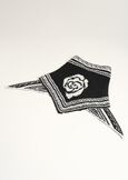 Foulard Sary in maglia floreale NERO Donna immagine n. 2