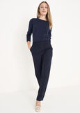Pantalone Lara in poliviscosa BLU NAVYVERDE ALGA Donna immagine n. 1