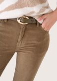 Pantalone Cindy in velluto di cotone VERDE CAPPERROSSO SYRAH Donna immagine n. 3