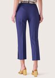 Pantalone Jacquelic effetto stuoia BLUE OLTREMARE MARRONE AMBER Donna immagine n. 4