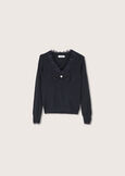 Moari jersey with lace inserts NERO BLACK Woman image number 4