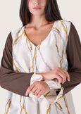 Blusa Cassia in doppio tessuto BIANCO WHITEBIANCO OFF WHITE Donna immagine n. 2