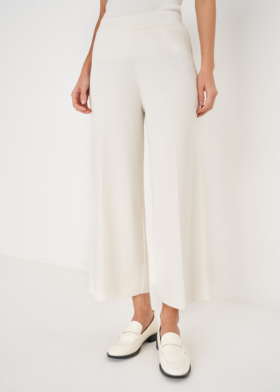 Piper high-waisted trousers BLU NAVYBIANCO BURRO Woman , image number 3