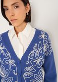 Cardigan Cross con ricamo frontale BLUBEIGE Donna immagine n. 2