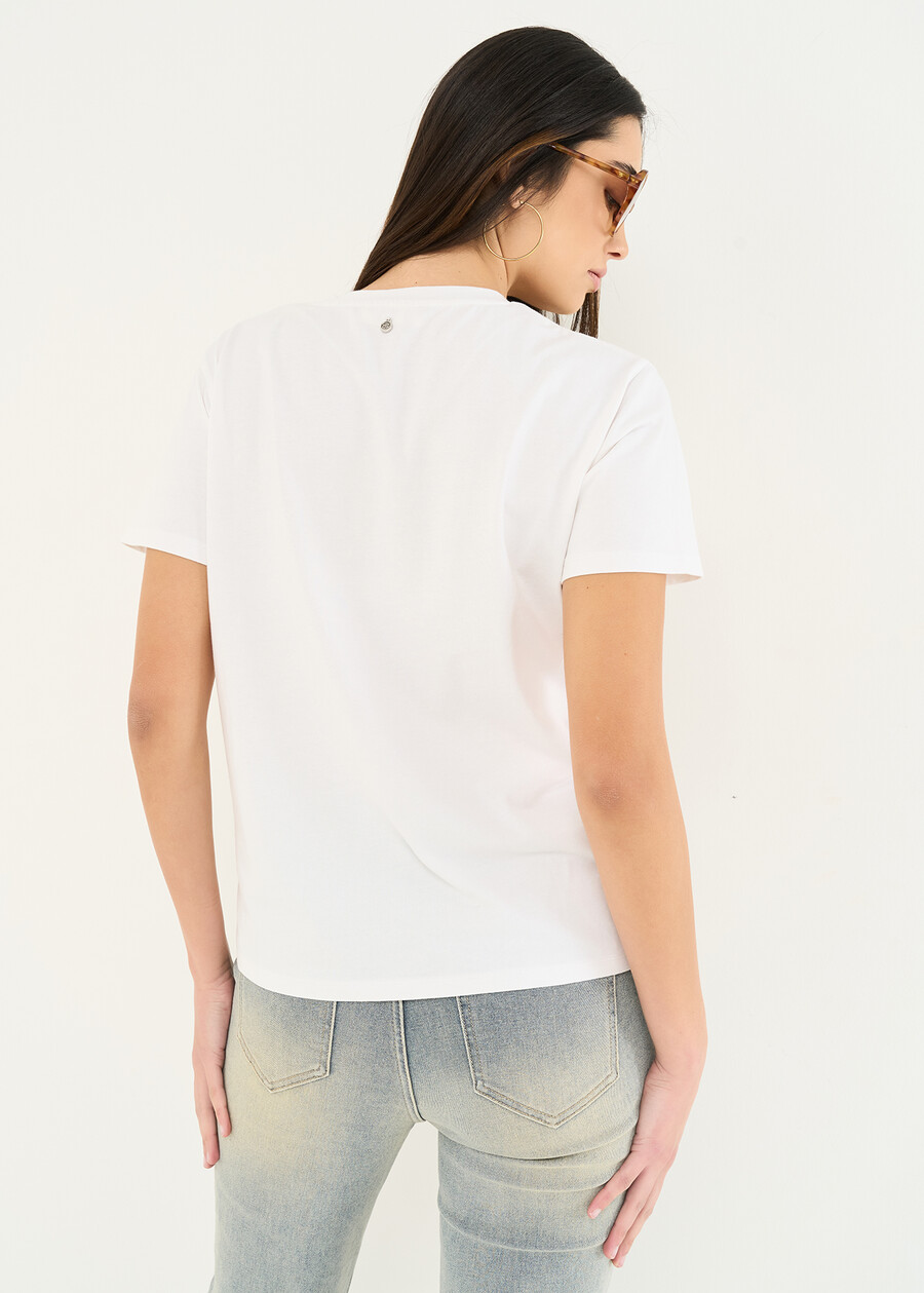 T-shirt Smily stampa leopardata BIANCO WHITE Donna , immagine n. 3