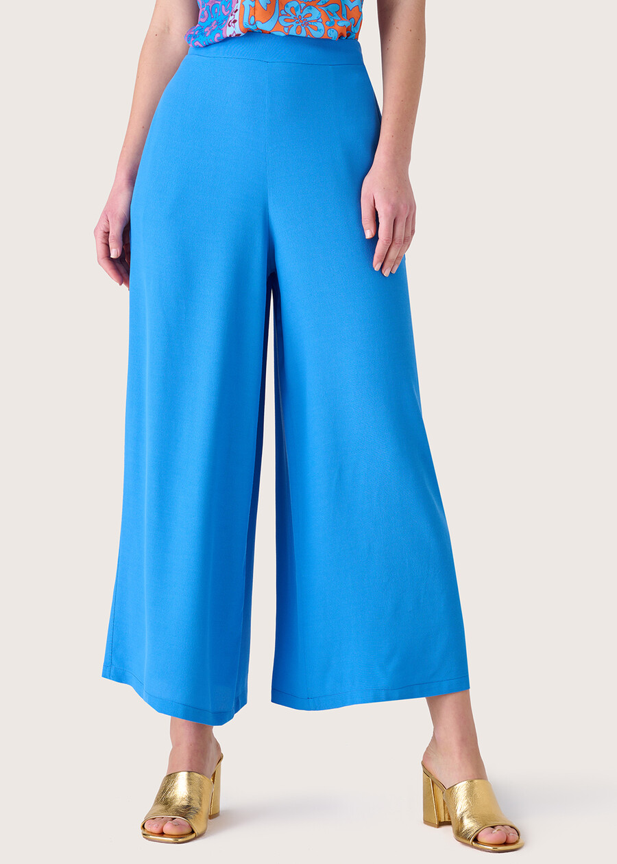 Pantaloni Megan in viscosa ecovero BLU CARRIBEAN Donna , immagine n. 2