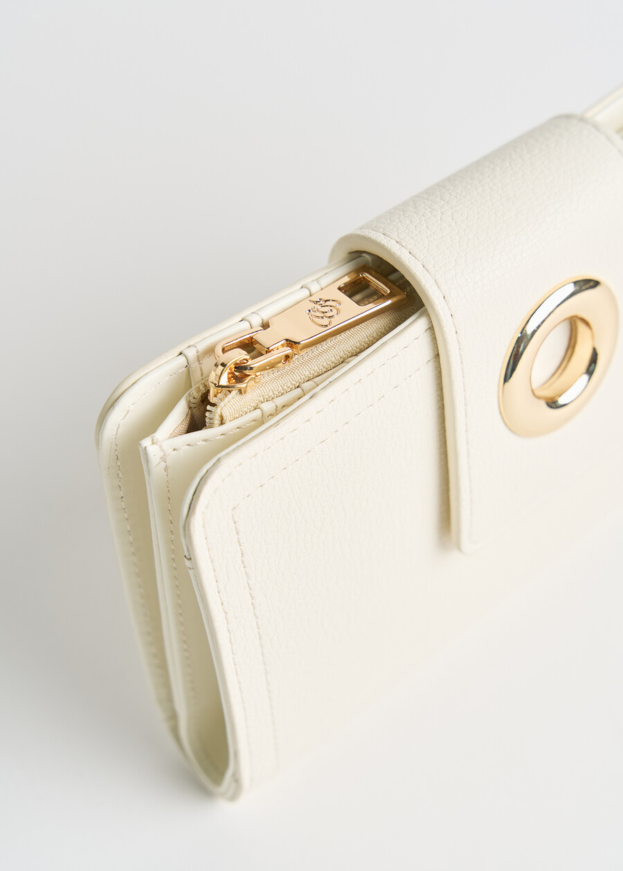 Path deer print wallet BIANCO WHITE Woman , image number 2