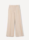 Paky linen blend trousers MARRONEMABKS Woman image number 7