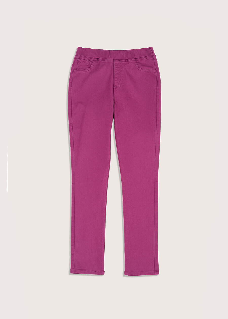 Pantaloni in denim di cotone Kelly VIOLA AMARANTO Donna , immagine n. 1
