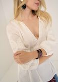 Barby embroidered blouse BIANCOMARRONE Woman image number 2