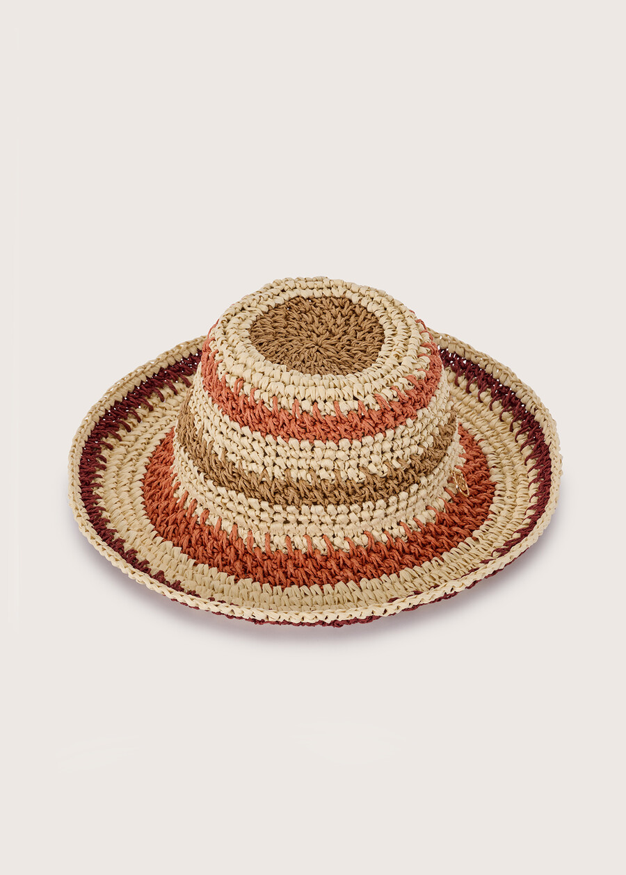Costa 100% straw hat BEIGE LIGHT BEIGE Woman , image number 2