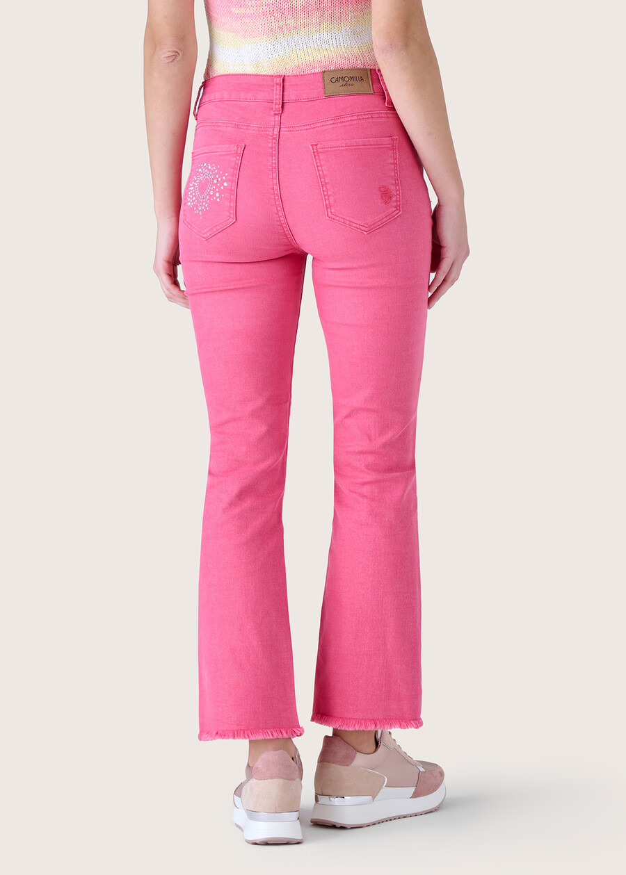 Jacqueline flared trousers ROSSO GERANIOVERDE ASPARAGO Woman , image number 4