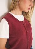 Maglia Siria modello fake gilet ROSSO MAGENTA Donna immagine n. 2