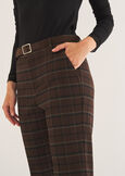 Pantalone Porter check MARRONE TERRA Donna immagine n. 3