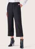 Sara polyviscose trousers NERO BLACKBEIGE LANA Woman image number 2