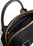Blair faux suede handbag with handles NERO BLACKVIOLA VINACCIA Woman image number 3