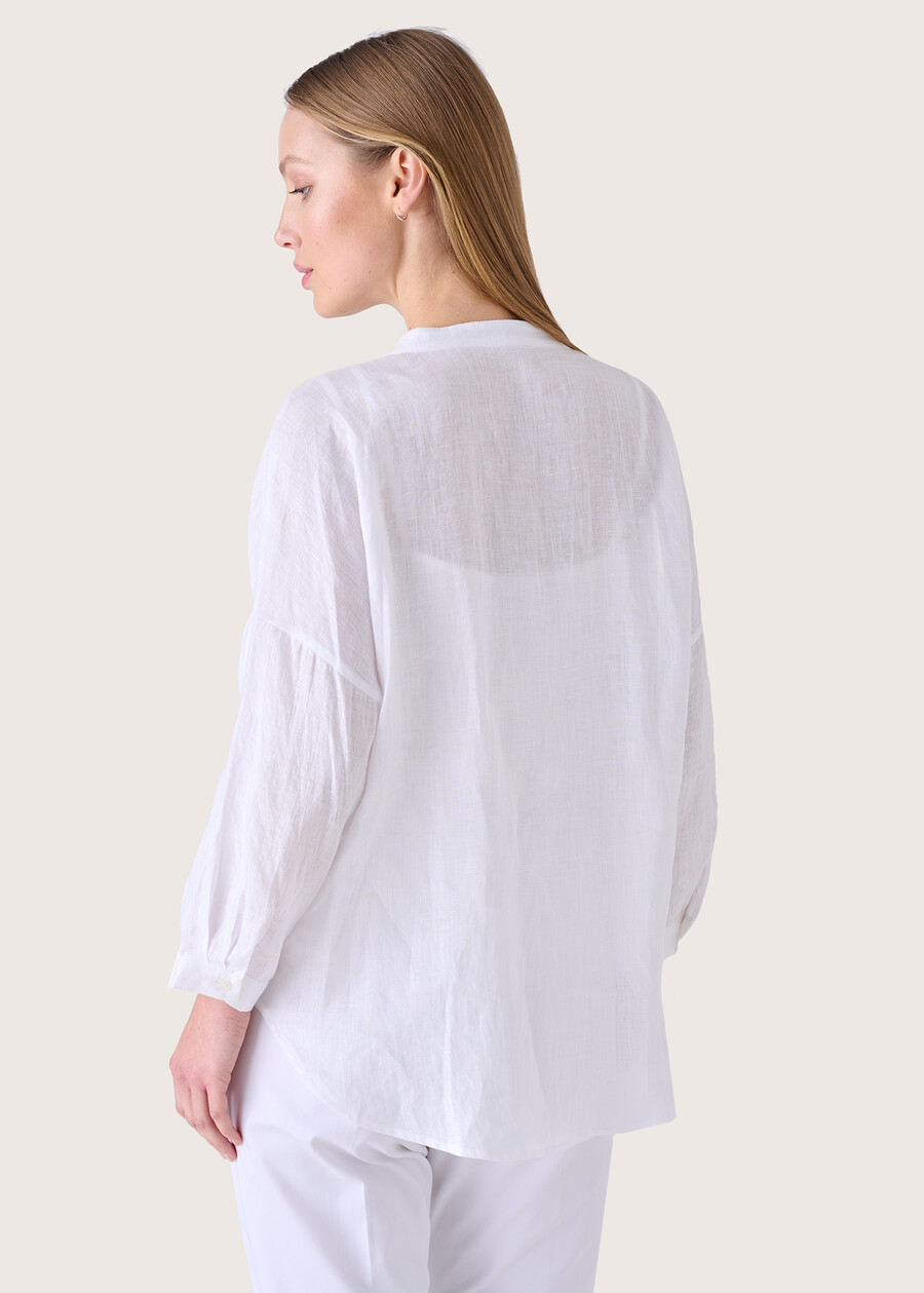 Camicia Cilly 100% lino BIANCO Donna , immagine n. 3