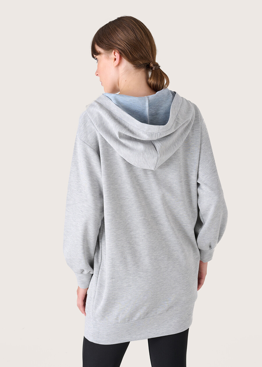 Suzanne sweater with pearls and chains GRIGIO MEDIUM GREY Woman , image number 4