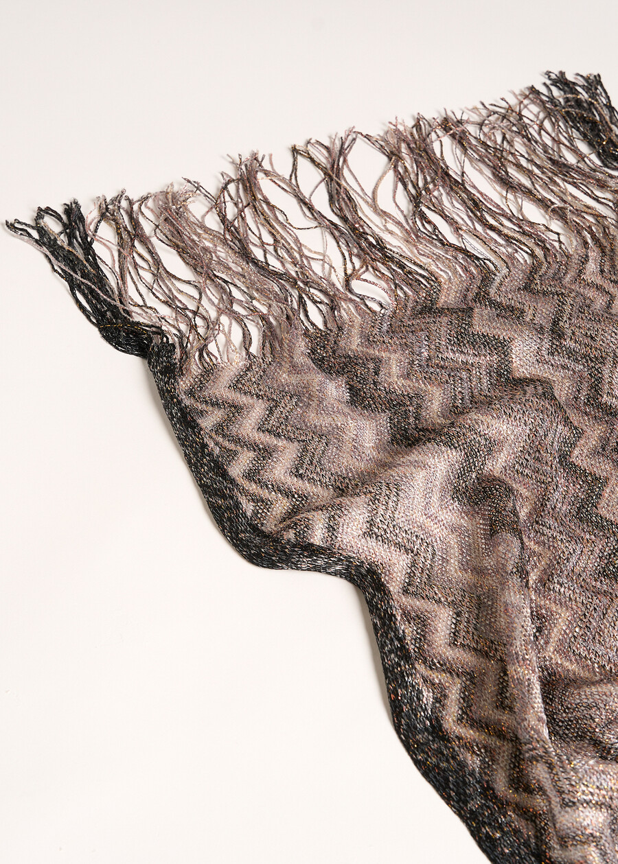 Sciarpa Sonia in lurex NERO BLACK Donna , immagine n. 3