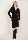 Cloris punto Firenze cardigan NERO Woman image number 4