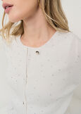 Cardigan Charil con strass BIANCO WHITE Donna immagine n. 2