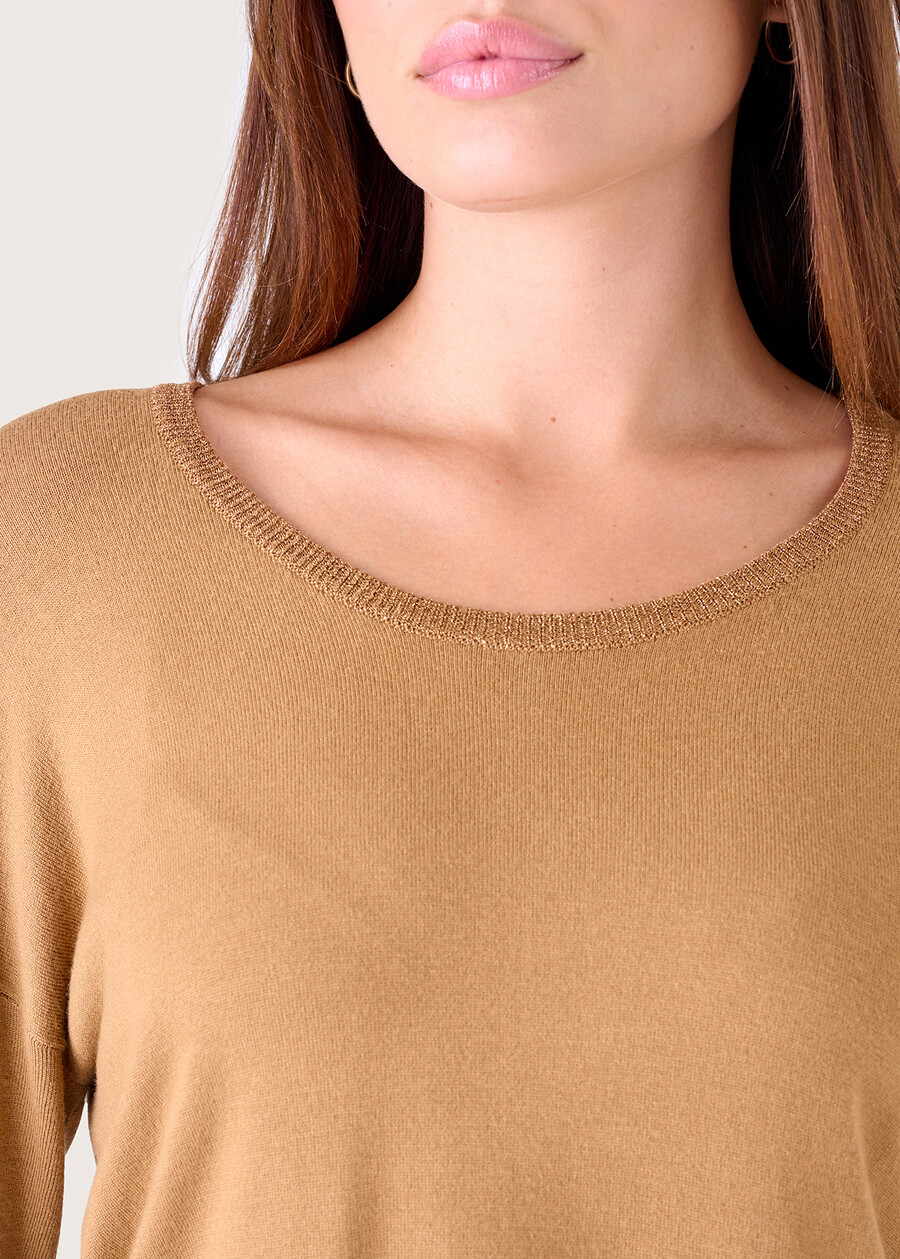 Maglia Maira in viscosa MARRONE TIERRAROSA BOUQUET Donna , immagine n. 2