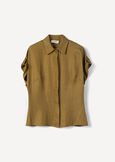Clelia Linen And Viscose Shirt VERDE OLIO Woman image number 4