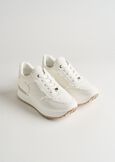 Sneaker Sherly in denim sfrangiato con para alta BIANCO WHITE Donna immagine n. 1