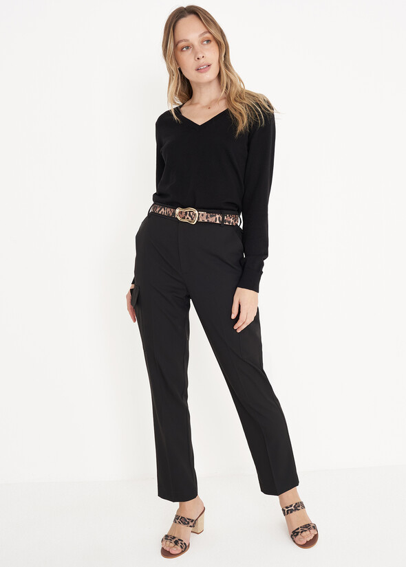 Pantalone cargo Perseo NERO BLACK Donna null