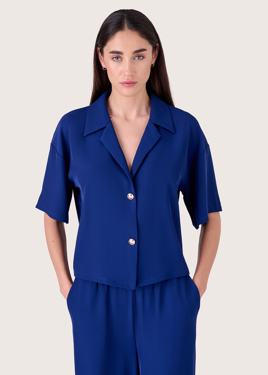 Shaona short sleeved shirt BLU Woman , image number 1