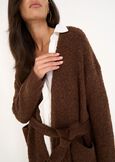 Cardigan lungo Carlie con cintura MARRONE Donna immagine n. 2