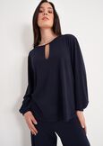 Blusa Shara In Jersey GRIGIO GREYBLUE OLTREMARE  Donna immagine n. 1