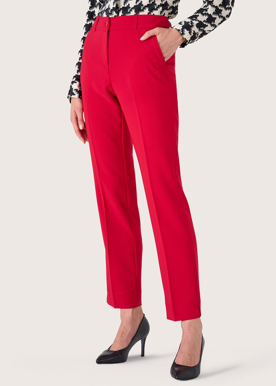 Alice technical fabric trousers ROSSO CARPET Woman , image number 2