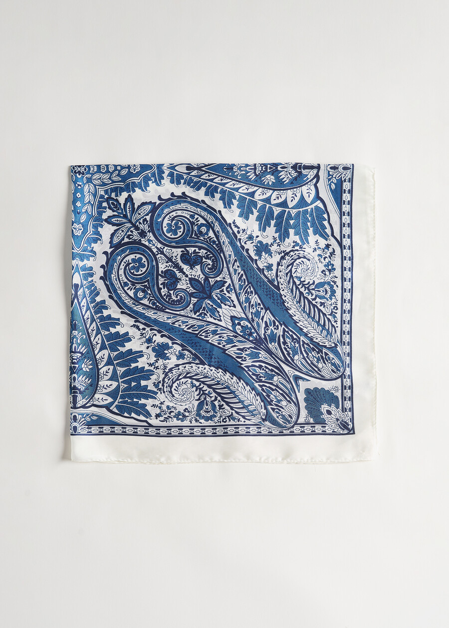 Silvana cashmere print foulard BIANCO WHITE Woman , image number 1