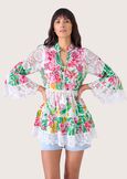 100% cotton blouse BIANCO Woman image number 1