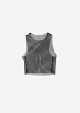 Top Tania in tessuto mesh ROSA NUDONERO BLACK Donna immagine n. 4