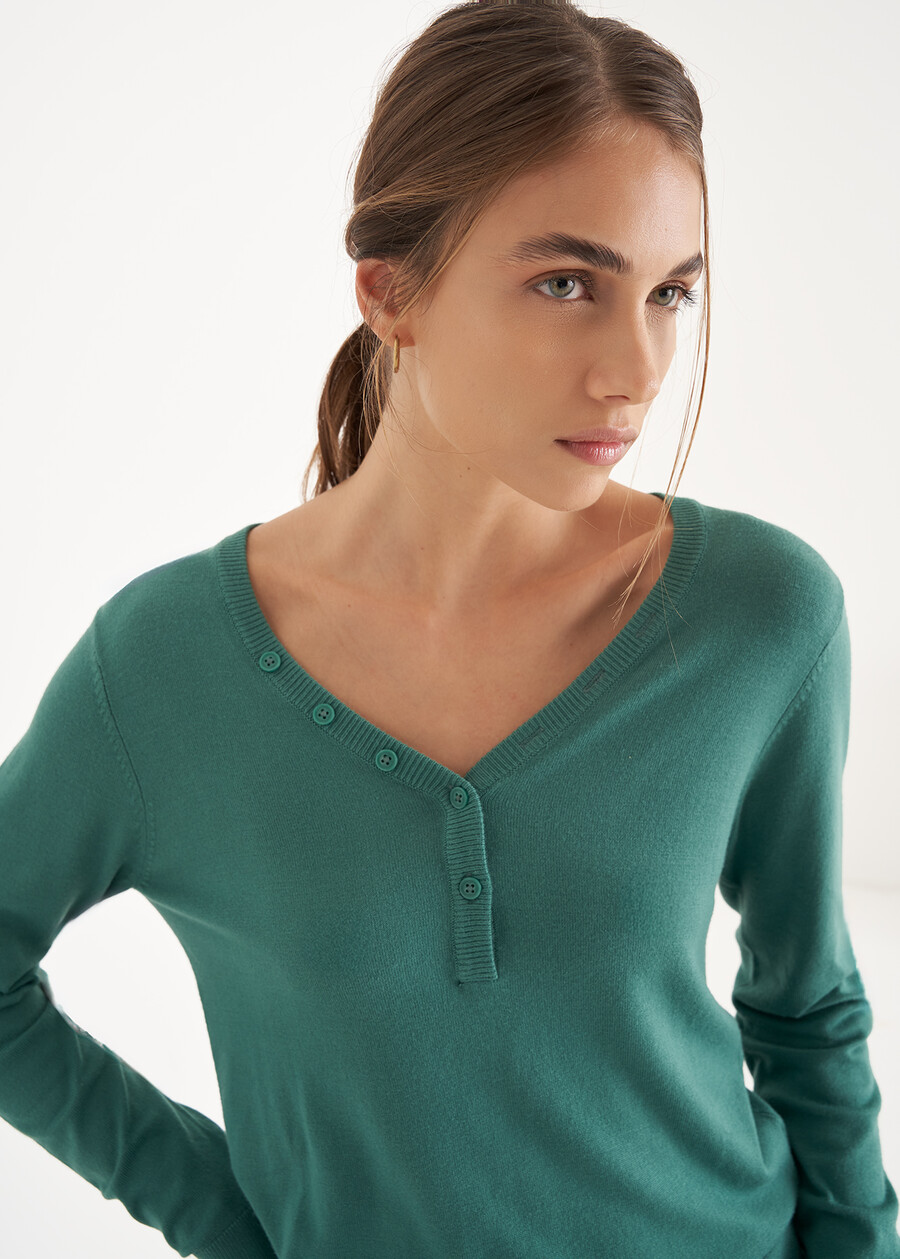 Maglia Megans in viscosa GRIGIO TORTORAVERDE Donna , immagine n. 2