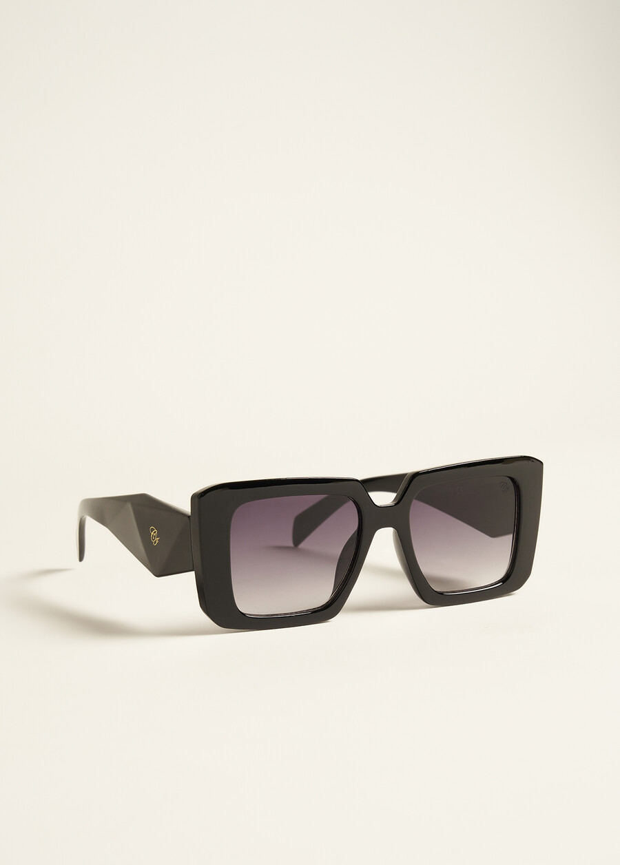 Occhiali Da Sole Trapezio VERDE HAVANANERO BLACK Donna , immagine n. 2