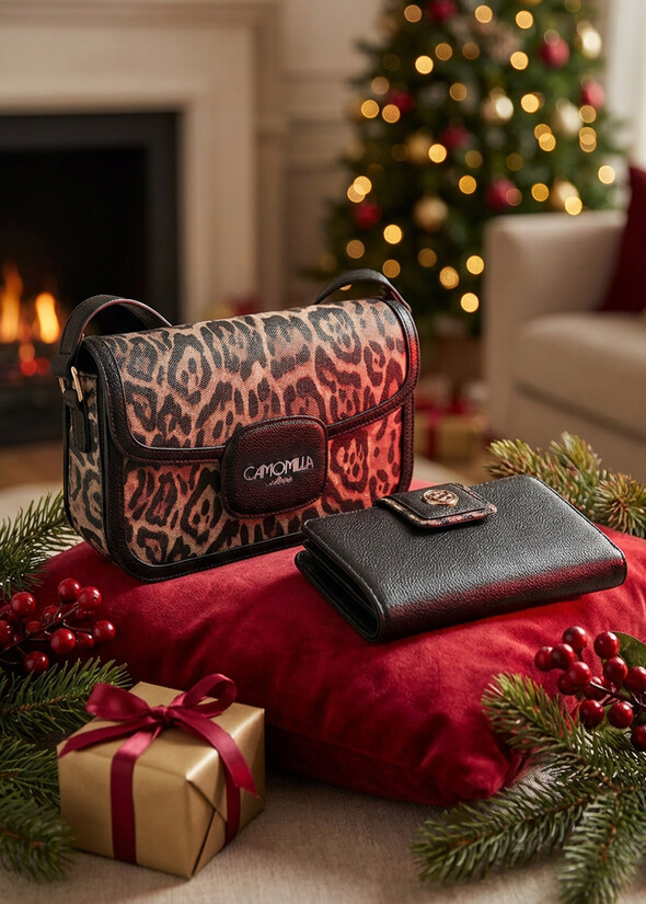 Gift Idea – Animalier Crossbody  e Deer-Print Wall NERO BLACK Woman null