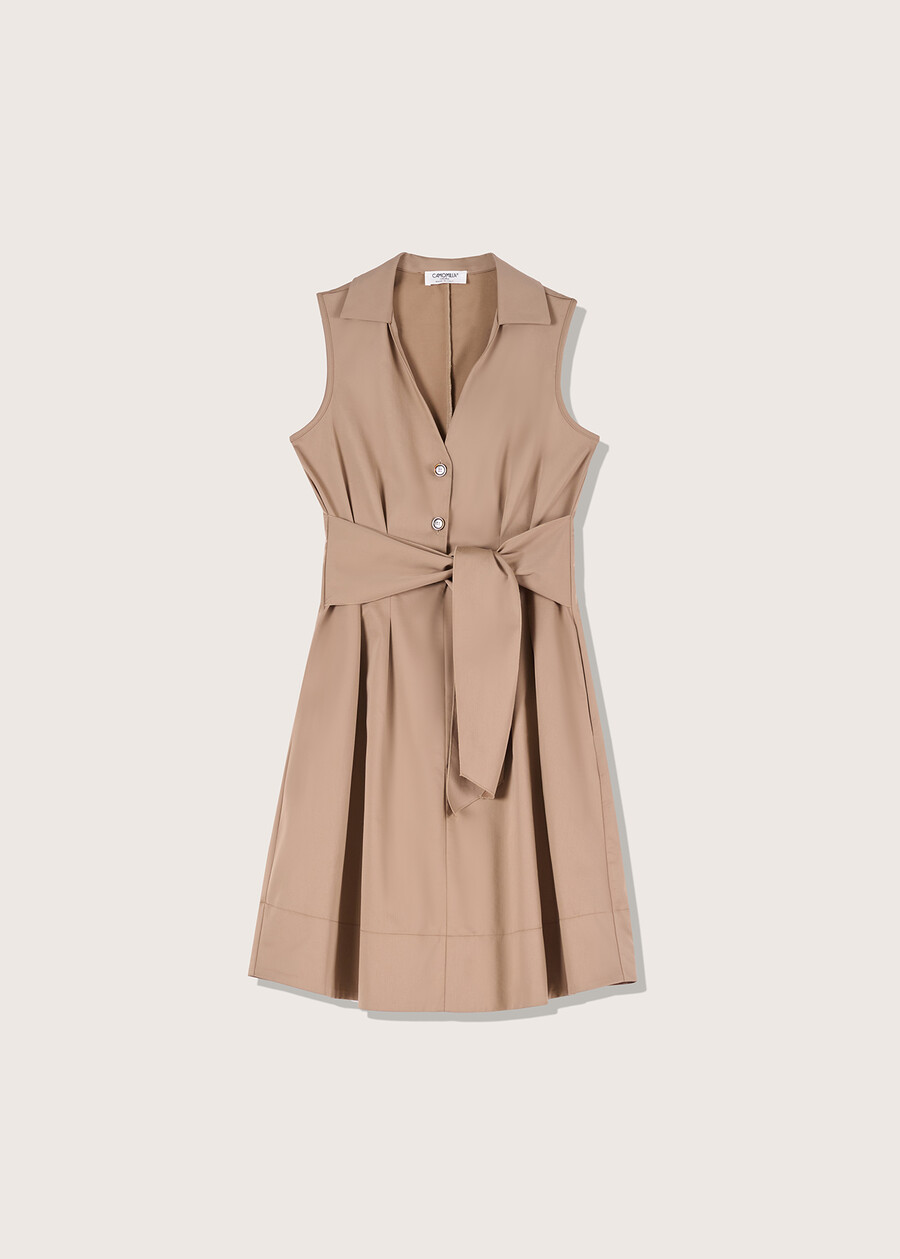 Alberto sleeveless dress BEIGE Woman , image number 4