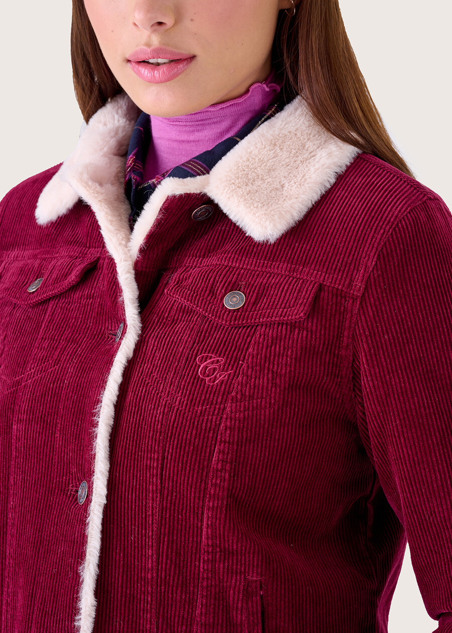 Gilly 100% cotton jacket ROSSO SYRAH Woman , image number 2
